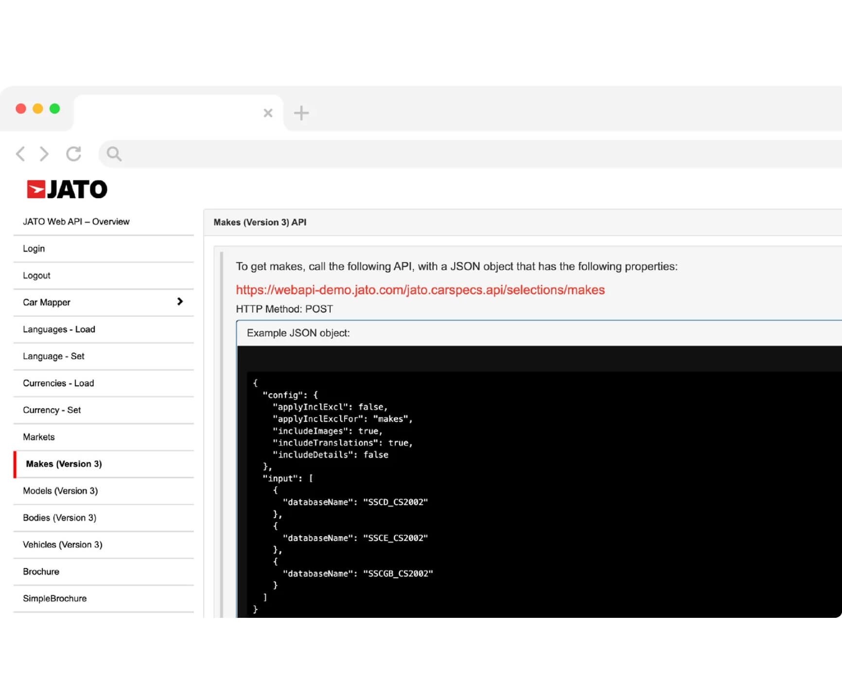JATO Carspecs - Seamless Vehicle Data Integration for Your Business